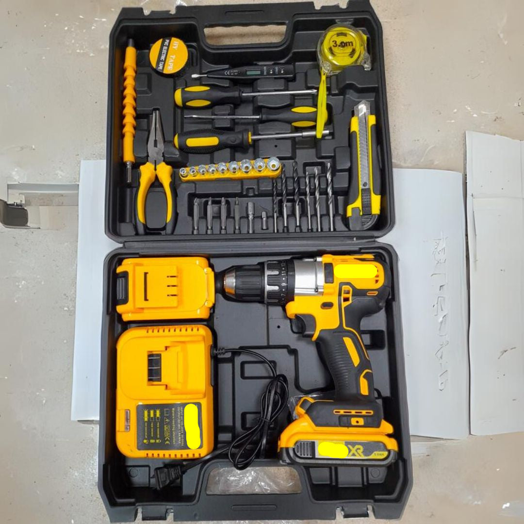 Taladro Inalámbrico 2 POTENTES BATERÍAS Y 37 ACCESORIOS DE REGALO