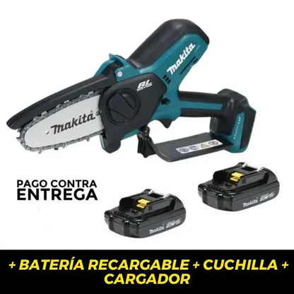 Mini Motosierra Recargable Electrica Dos Baterias +Regalos
